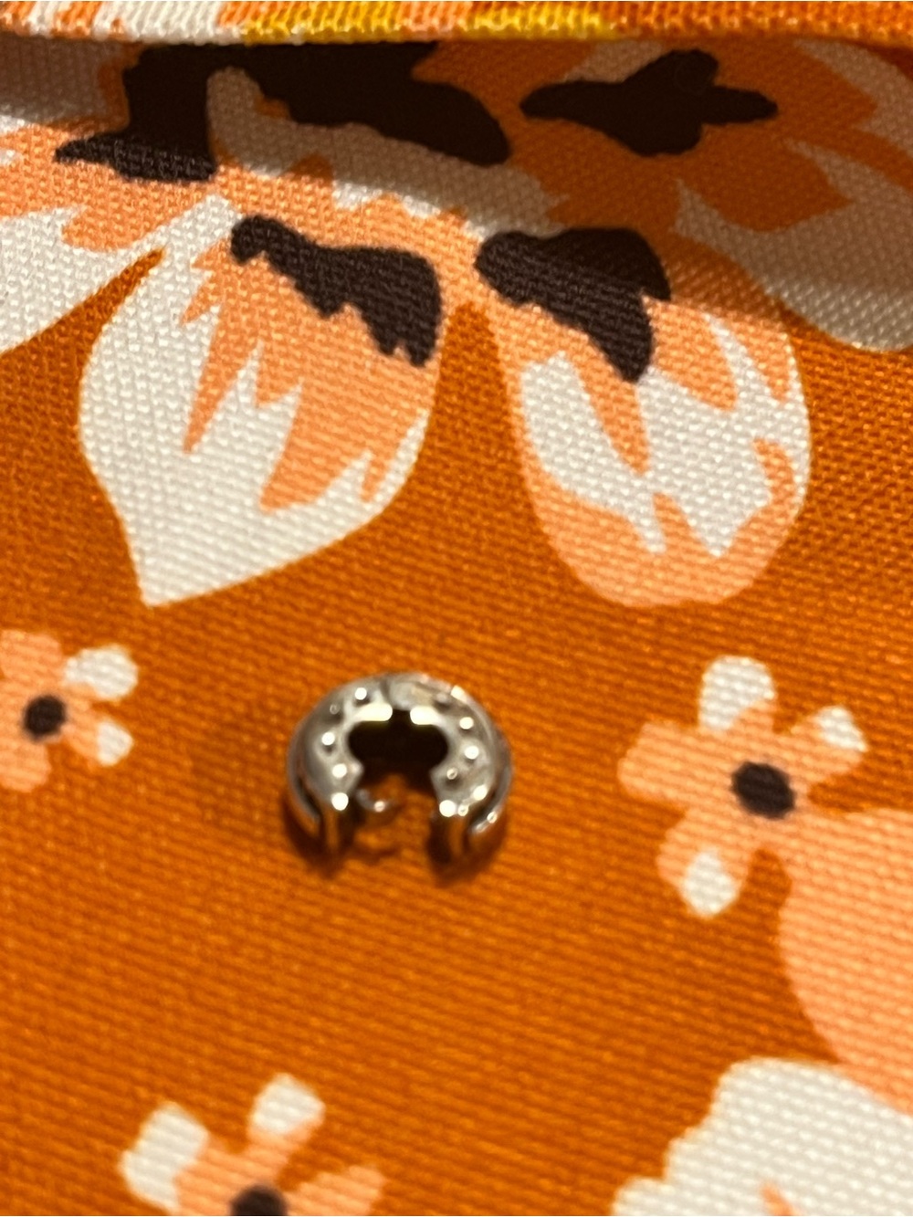 Silver clamp style spacer Bead -